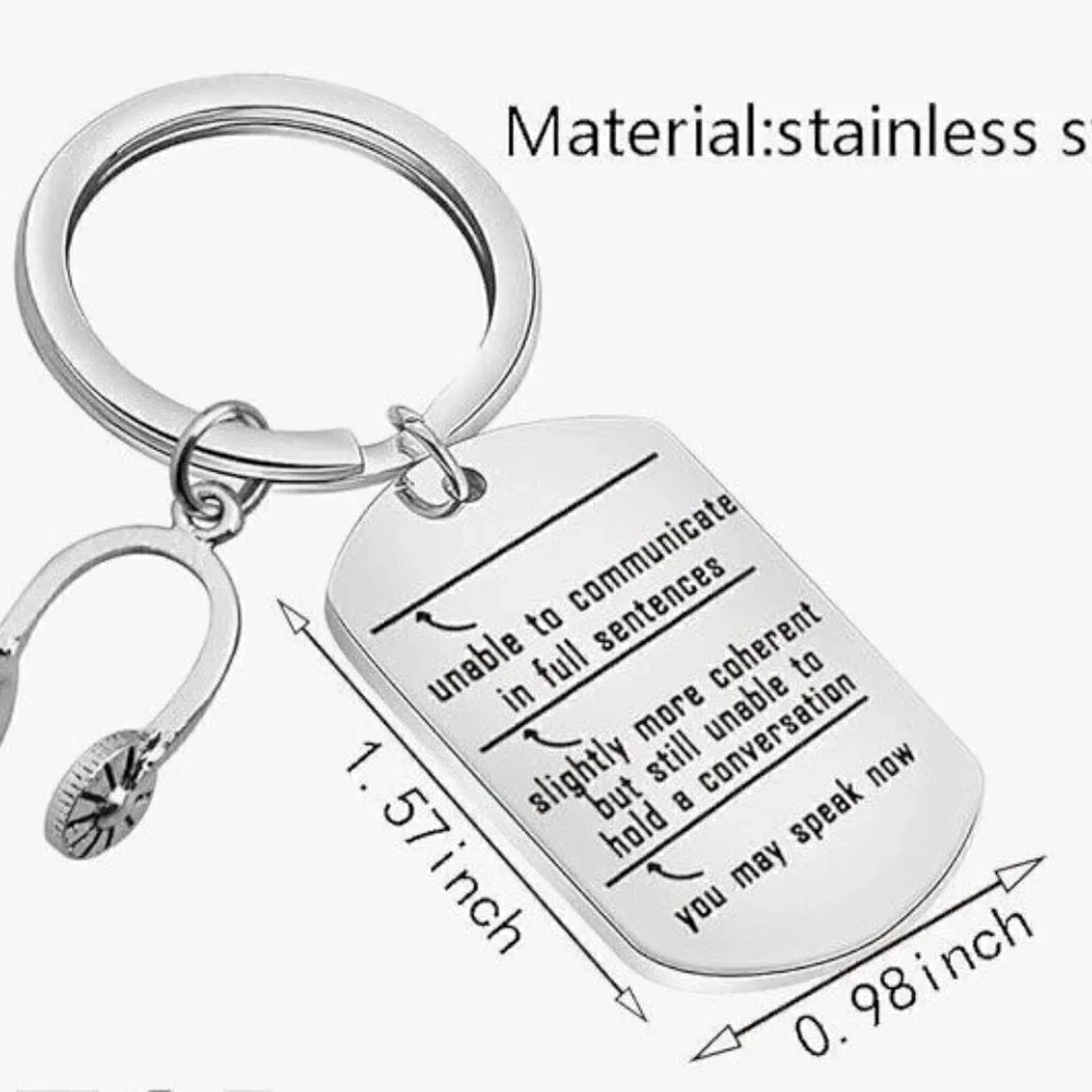 NEW DISPATCHER KEYCHAIN FUNNY